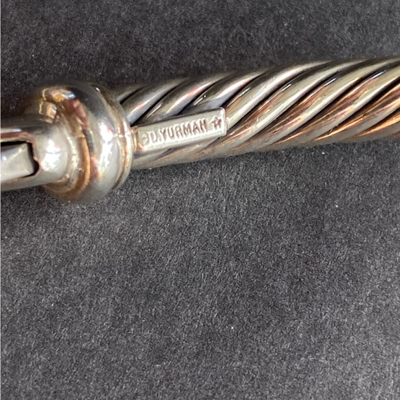 David Yurman Metro Cable Bracelet - Sterling Silver & 14k Gold - Picture 4 of 8